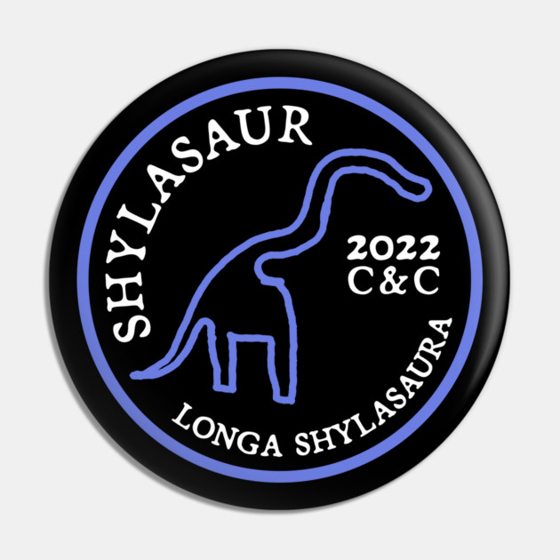 Shylasaur (Special Periwinkle Badge Edition) Pin by allisawr