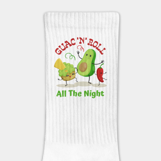 Guac 'N' Roll All The Night Guacamole Lovers Cinco De Mayo Fiesta Squad Funny Mexican Food Men Women Kids by Tshirtiz