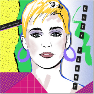 KATY PERRY 80S RETRO STYLE Posters and Art