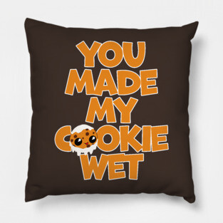 Milk and Chocolate Chip Cookie Kawaii You Made My Cookie Wet Pillow
