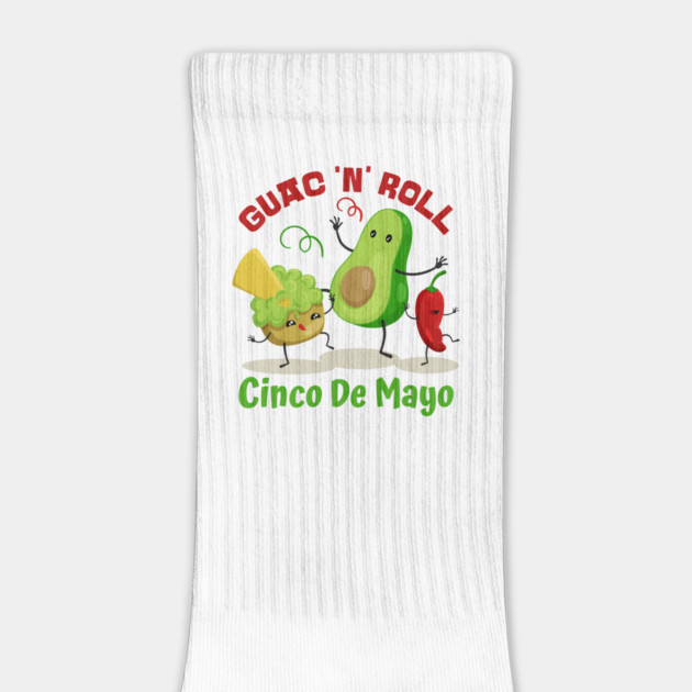 Guac 'N' Roll All The Night Guacamole Lovers Cinco De Mayo Fiesta Squad Funny Mexican Food Men Women Kids by Tshirtiz
