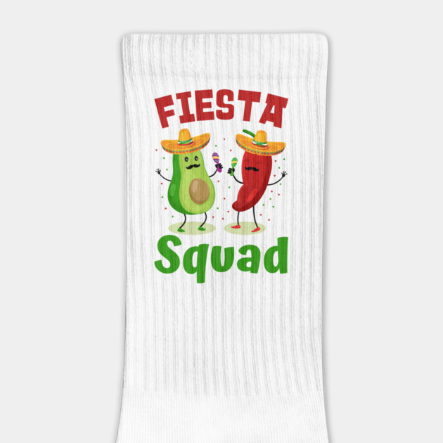 Fiesta Squad Guacamole Lovers Cinco De Mayo Funny Mexican Food Men Women Kids by Tshirtiz