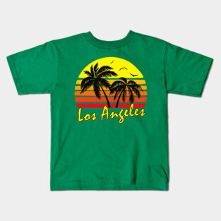 Los Angeles Retro Sunset Kids T-Shirt