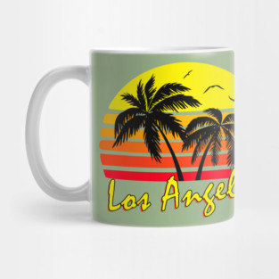 Los Angeles Retro Sunset Mug