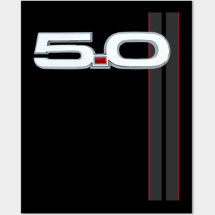 5.0L V8 Mustang GT Posters and Art
