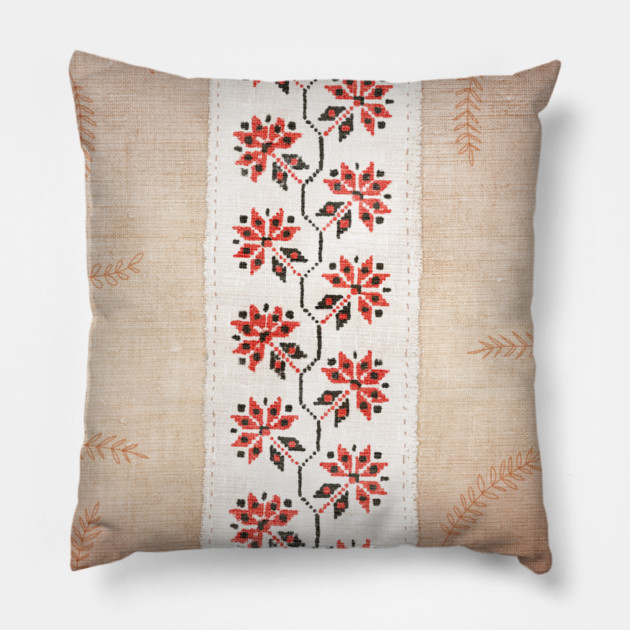 Ukrainian Embroidery: Sumy Pillow by vladstudio