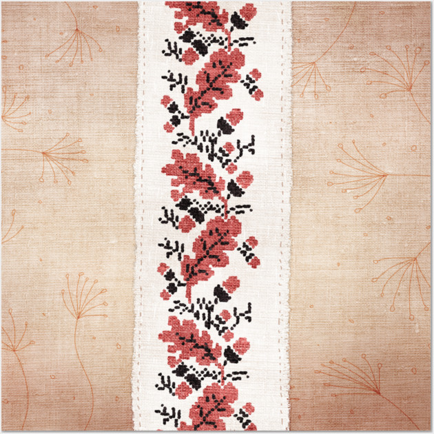 Ukrainian Embroidery: Kherson Wall Art by vladstudio