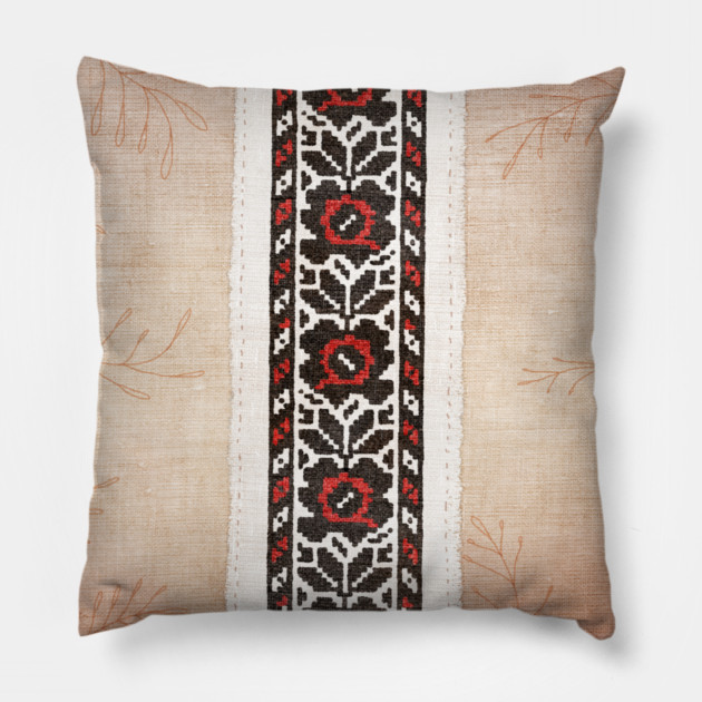 Ukrainian Embroidery: Ternopil Pillow by vladstudio