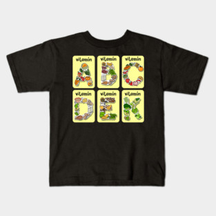 Vitamin letter illustration Kids T-Shirt