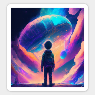 SPACE AND LOST BOY Magnet