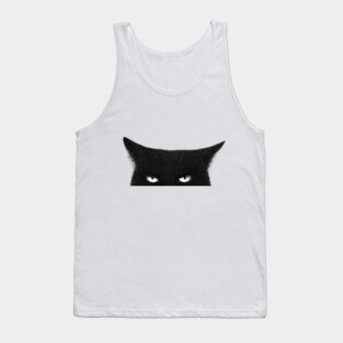 Angry black cat Tank Top
