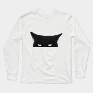 Angry black cat Long Sleeve T-Shirt