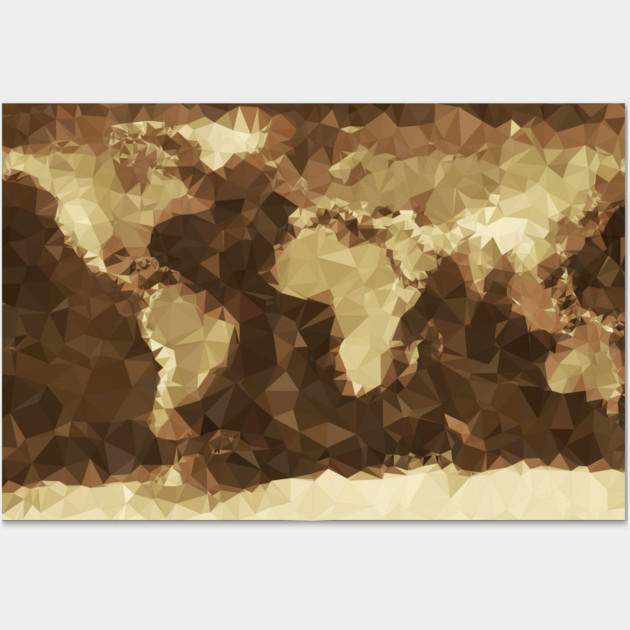 The World (Simplified) Wall Art by vladstudio