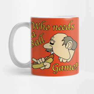 Old Man Eating a Hot Dog Mug