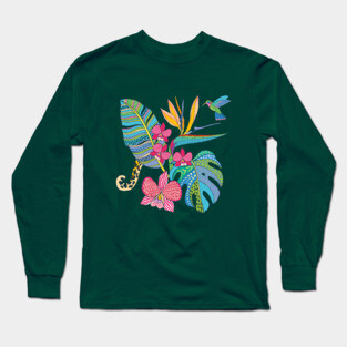 Boho Tropical Life Long Sleeve T-Shirt