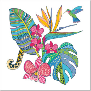 Boho Tropical Life Posters and Art