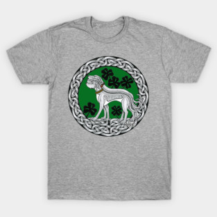 Triple Celtic Irish Wolfhound Ring T-Shirt