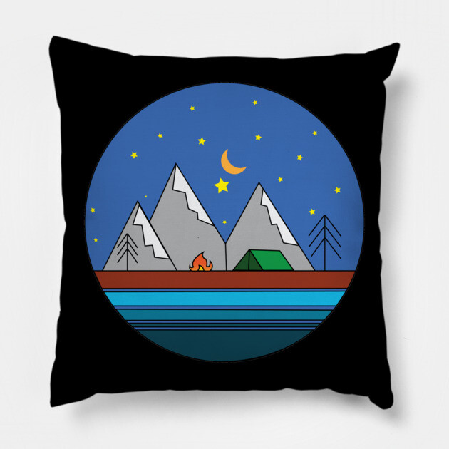 Camping Pillow by DickinsonDesign