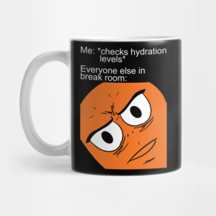 Unsettled Checking Hydration Levels Mug