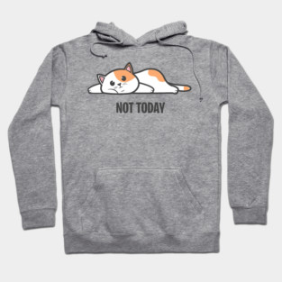 Not Today Cat Hoodie