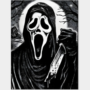 Ghostface Scream mask Posters and Art