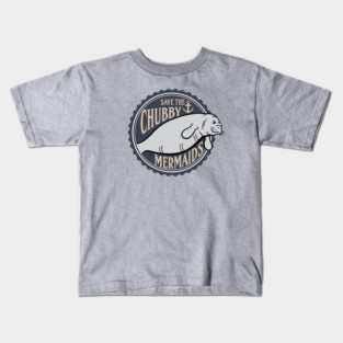 Chubby Mermaids Kids T-Shirt