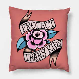 Protect Trans Kids Pillow