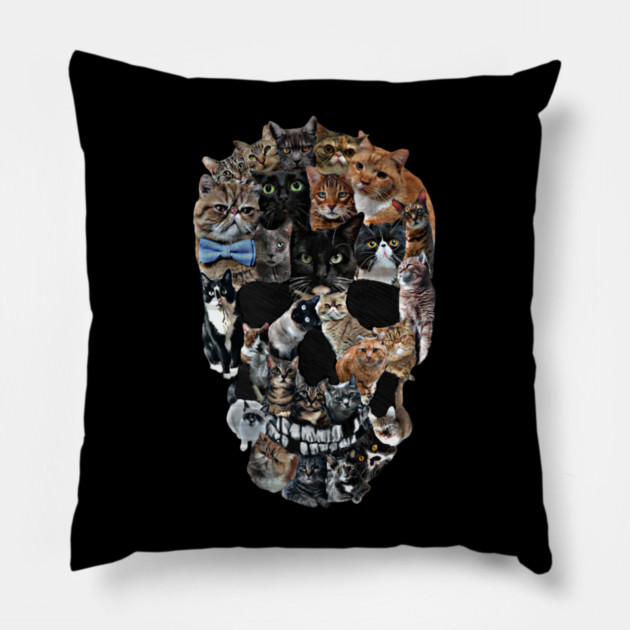 Cat Skull Pillow by Pete the Cat Guy