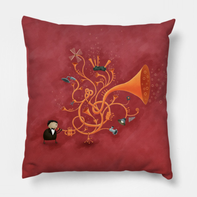 Trombombone Pillow by vladstudio