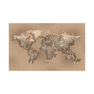 The World Map of Small Towns T-Shirt