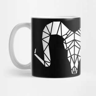 Goat Skull Geometric Mug