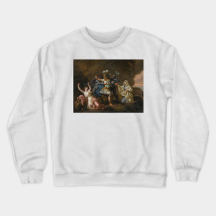 Rinaldo And Armida by Jean-Jacques Lagrenee Crewneck Sweatshirt