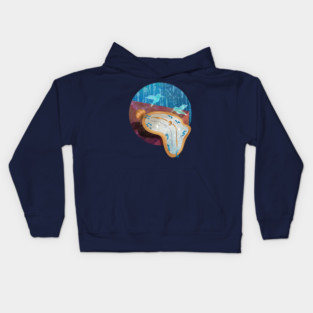 Daliesque Melting Clock Kids Hoodie