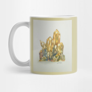 Golden Crystal Cluster Mug