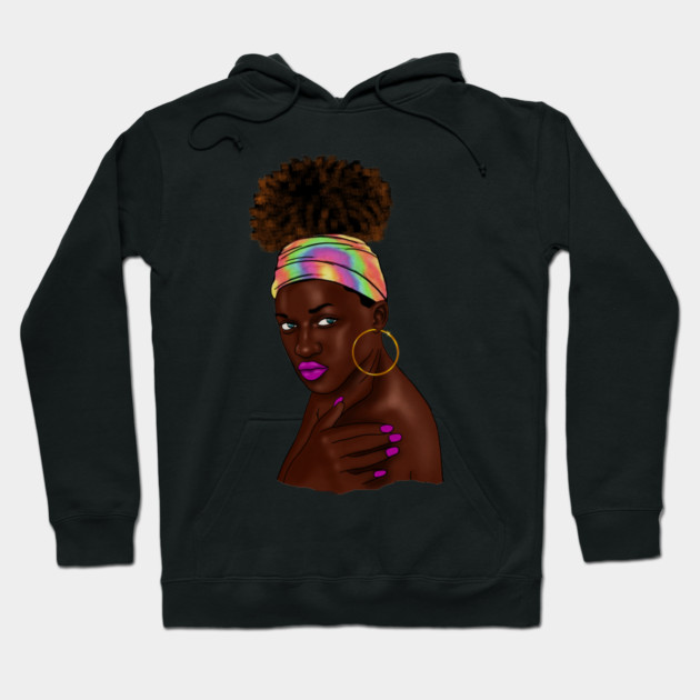 Beautiful Afro Melanin African Woman Hoodie by logiamerch