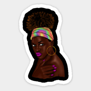 Beautiful Afro Melanin African Woman Magnet