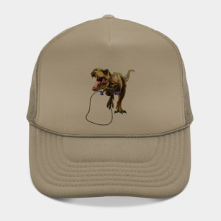 Funny T Rex Trying skipping rope, Sad Dinosaur Hat