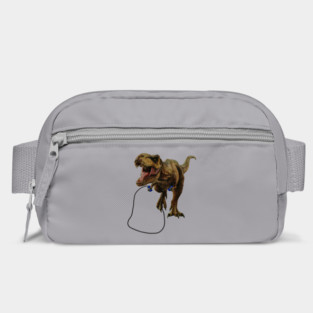 Funny T Rex Trying skipping rope, Sad Dinosaur Bag