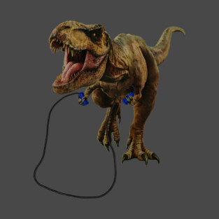 Funny T Rex Trying skipping rope, Sad Dinosaur T-Shirt
