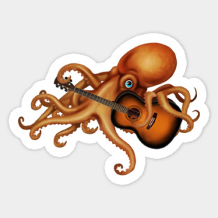 Octupos Playing Guitar, Music Lover Magnet