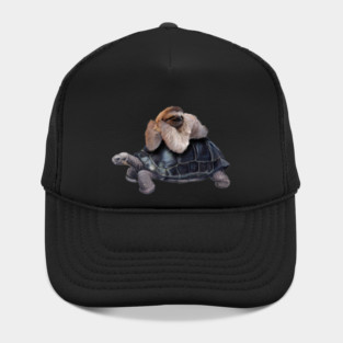 Sloth Lying on Turtle, Funny Lazy Animals Hat