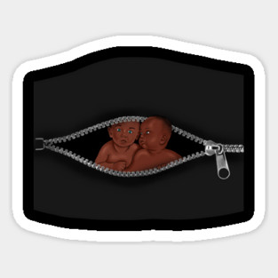 African Mom with Twins, Afro Babies, Mothers Day Magnet