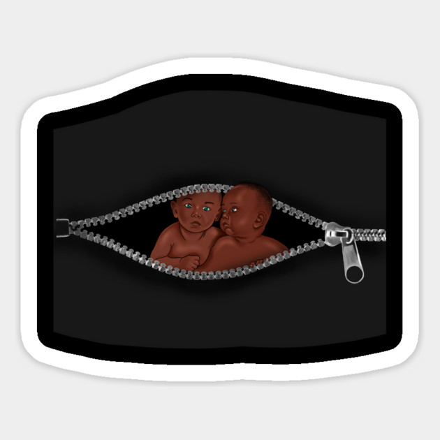 African Mom with Twins, Afro Babies, Mothers Day Magnet by logiamerch