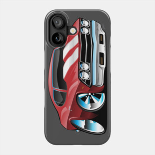 Classic American Muscle Car Cartoon Phone Case