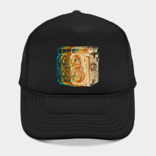 retro color camera photographer photography Hat