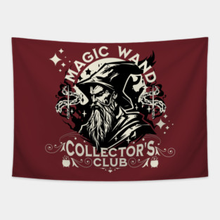 Magic Wand Collector's Club Wizardry Magical Sorcery Fan Tapestry