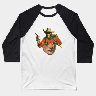 Cowboyman Head Baseball T-Shirt