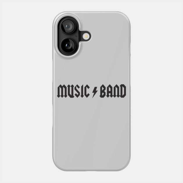 Music Band T-Shirt Phone Case by dumbshirts