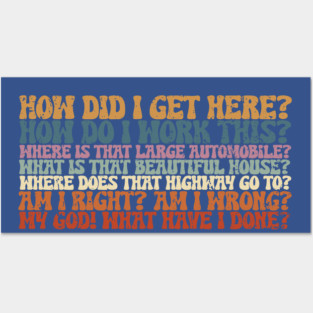 Things You May Ask Yourself 1 Posters and Art