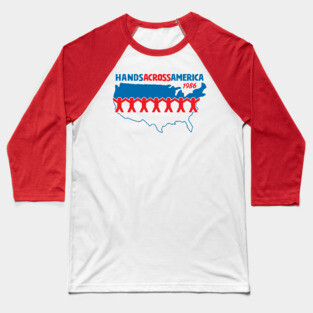 Hands Across America 1986 - Us Baseball T-Shirt